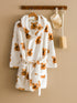 LC Waikiki Women's Teddy Bear Printed Bathrobe